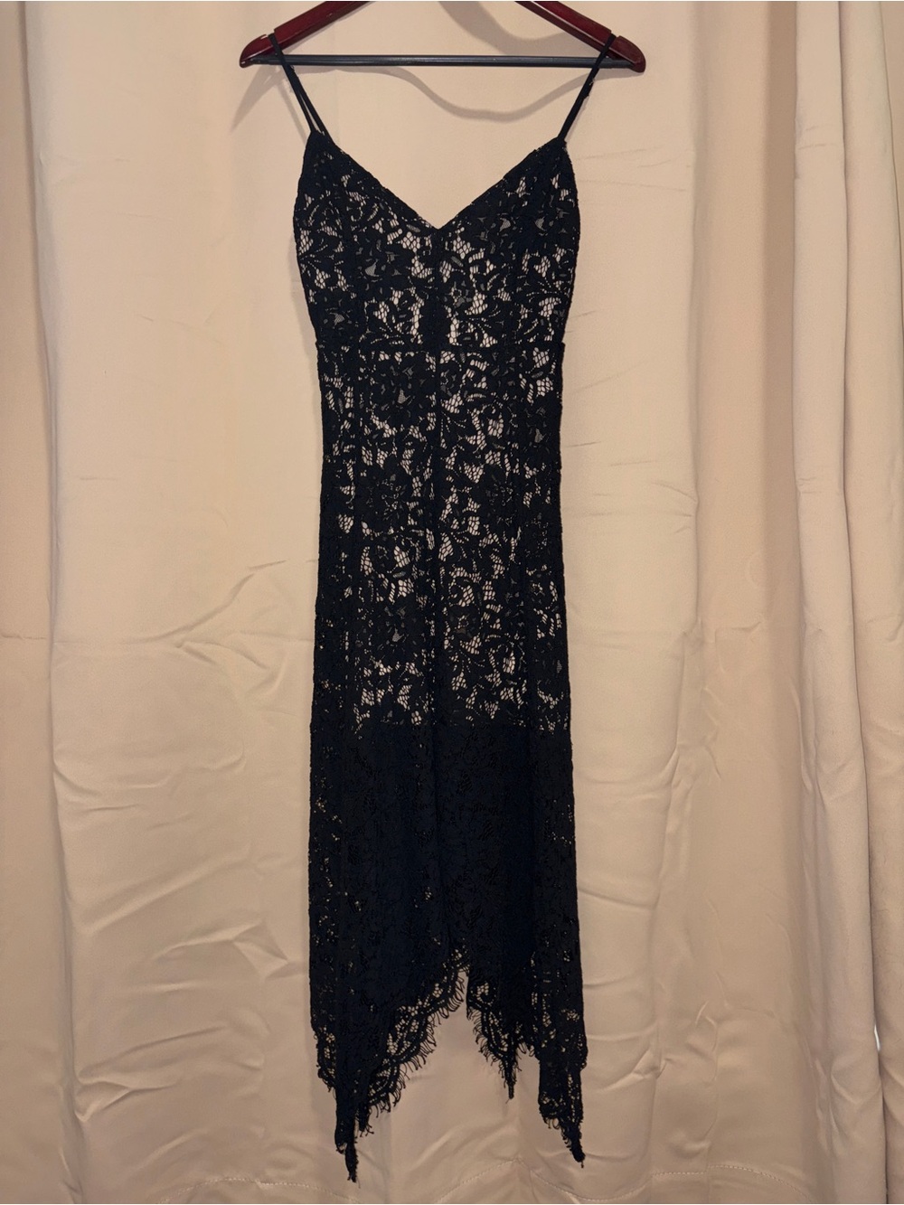 Lulu's Black Lace Evening Dress